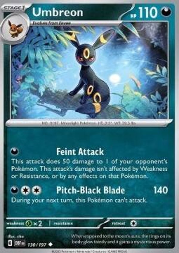 Obsidian Flames - #130 - Umbreon