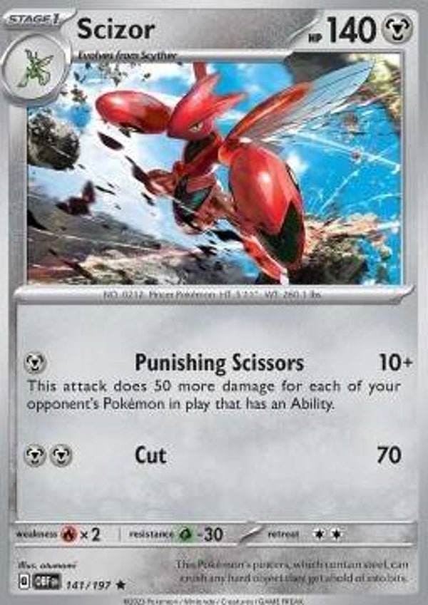 Obsidian Flames - #141 - Scizor - HOLO