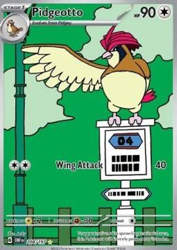 Obsidian Flames - #208 - Pidgeotto