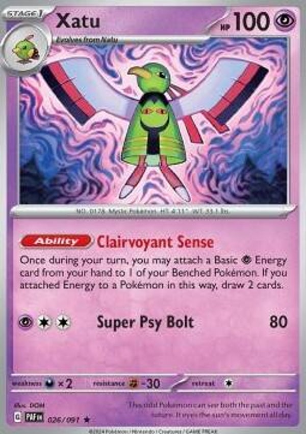Paldean Fates - #026 - Xatu - HOLO