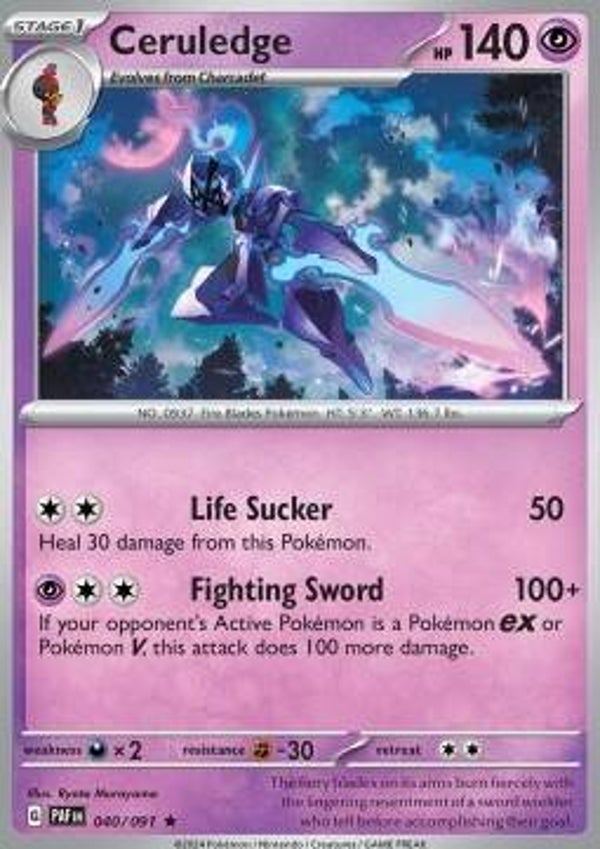 Paldean Fates - #040 - Ceruledge - HOLO