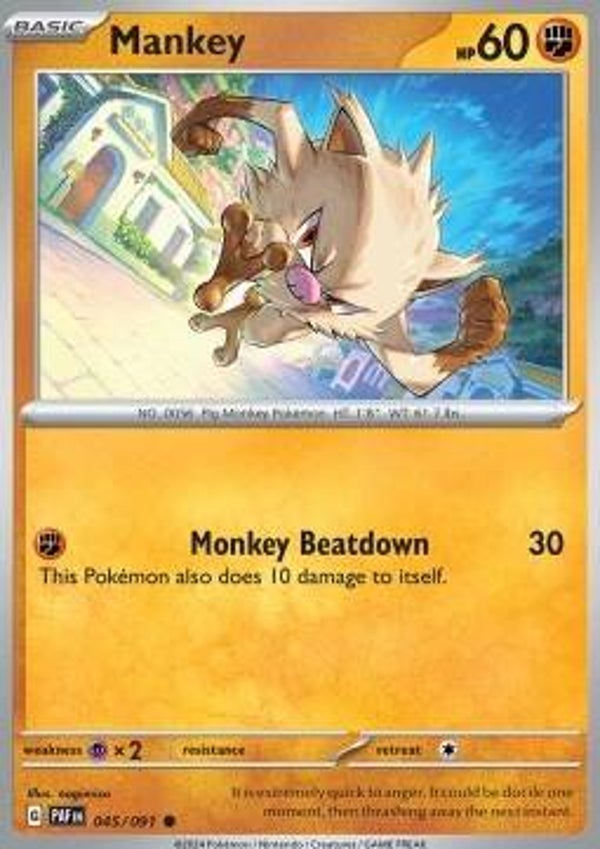 Paldean Fates - #045 - Mankey