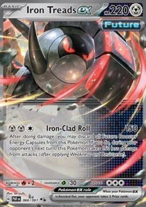 Paldean Fates - #066 - Iron Treads EX