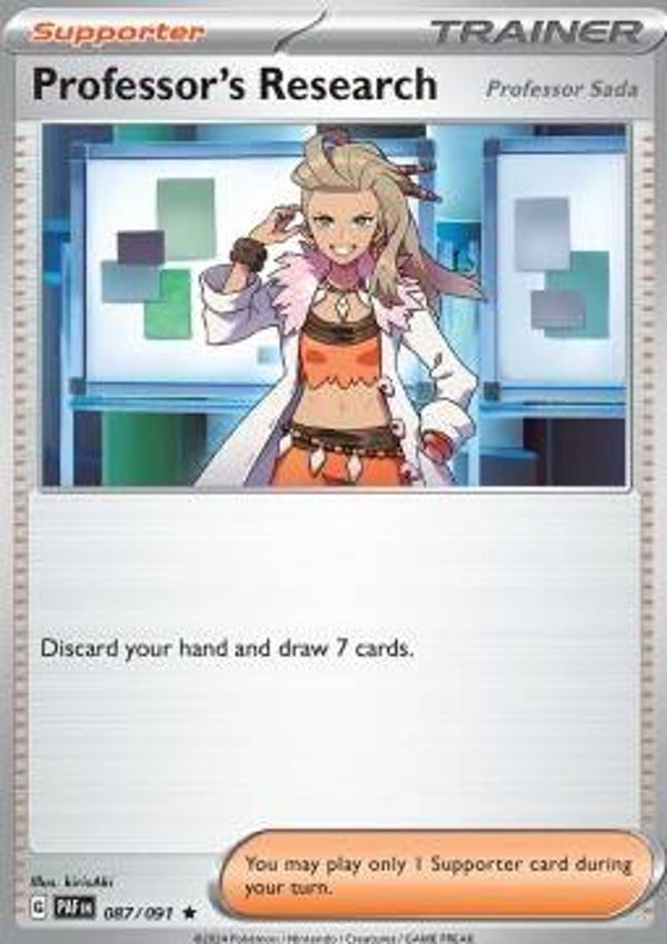 Paldean Fates - #087 - Professor's Research [Professor Sada]