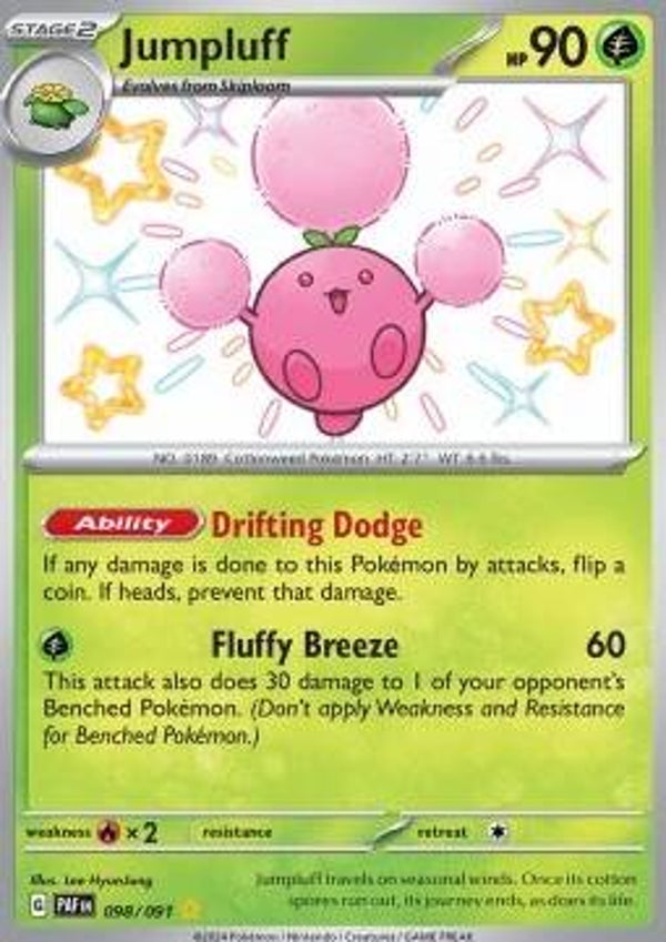 Paldean Fates - #098 - Jumpluff