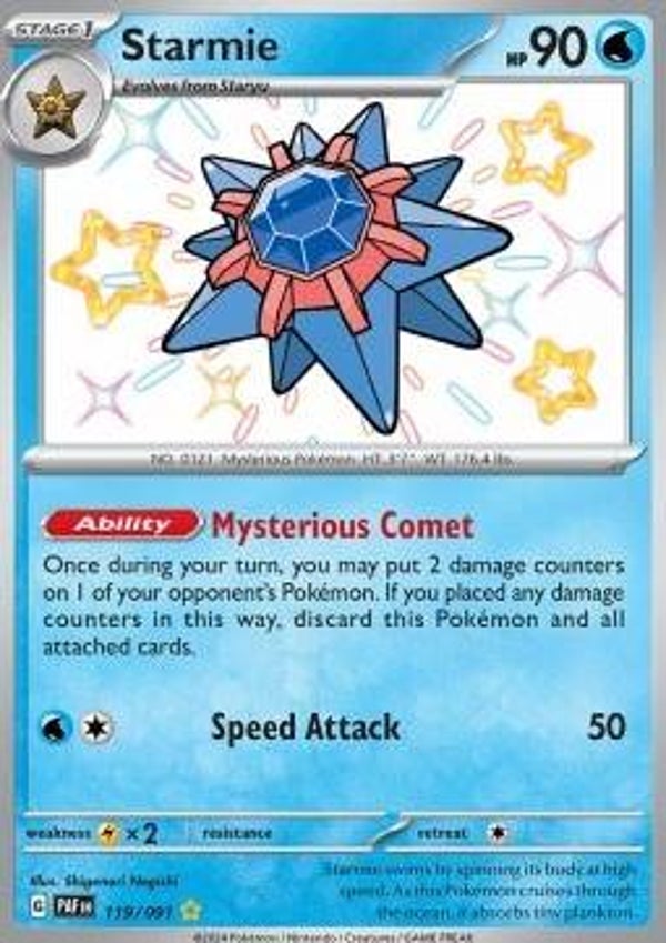 Paldean Fates - #119 - Starmie