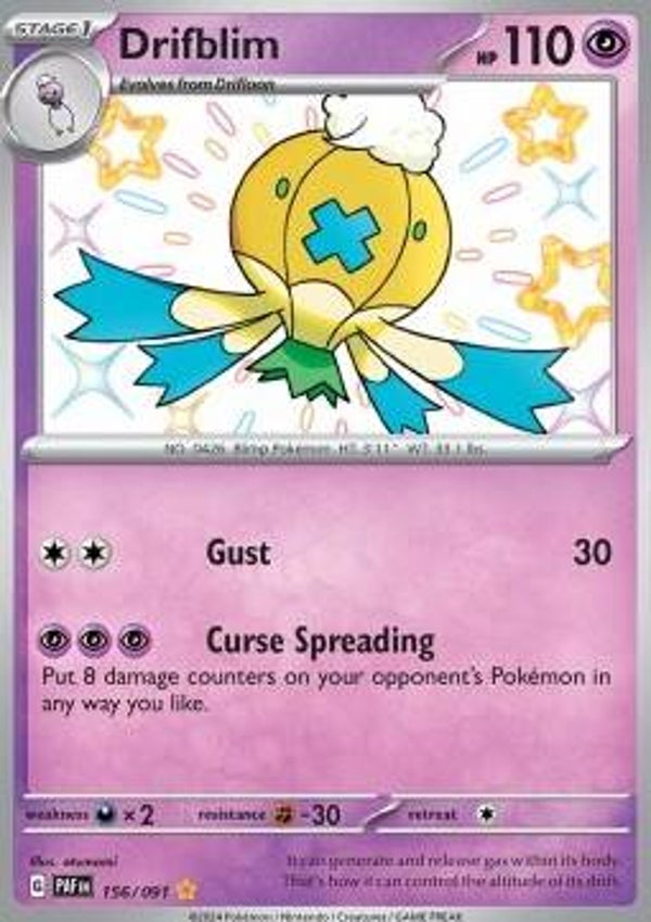 Paldean Fates - #156 - Drifblim