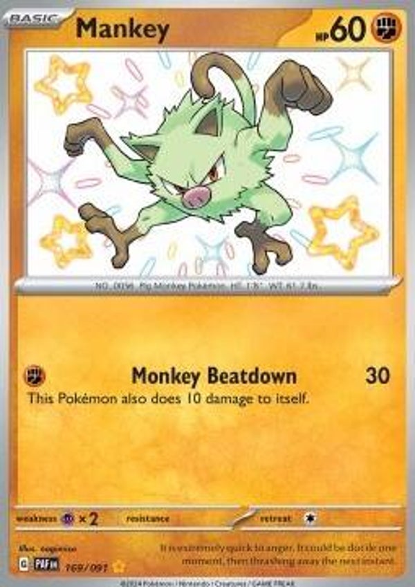 Paldean Fates - #169 - Mankey
