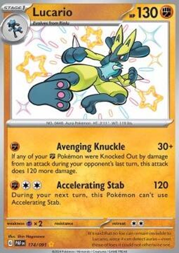 Paldean Fates - #174 - Lucario