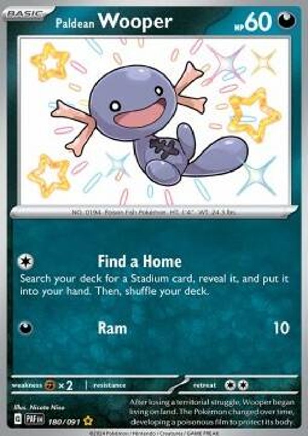 Paldean Fates - #180 - Paldean Wooper