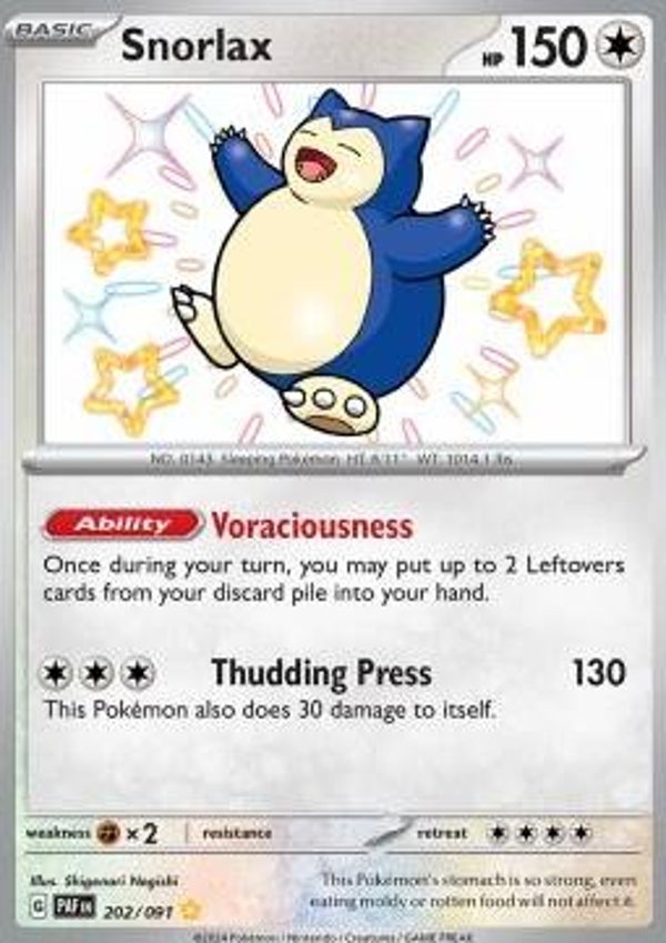 Paldean Fates - #202 - Snorlax
