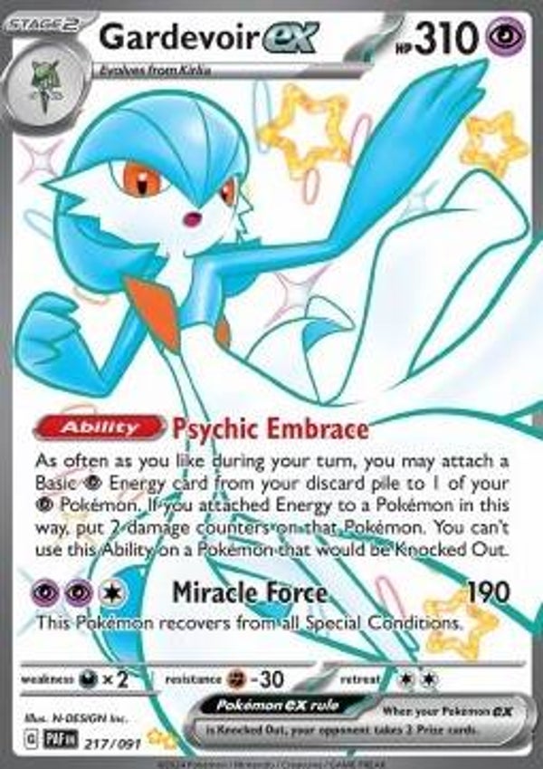 Paldean Fates - #217 - Gardevoir EX