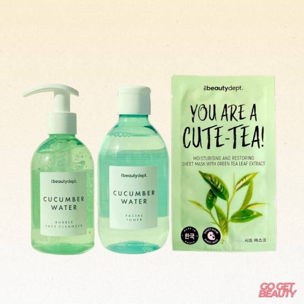 Fresh beauty Cucumber Green tea set