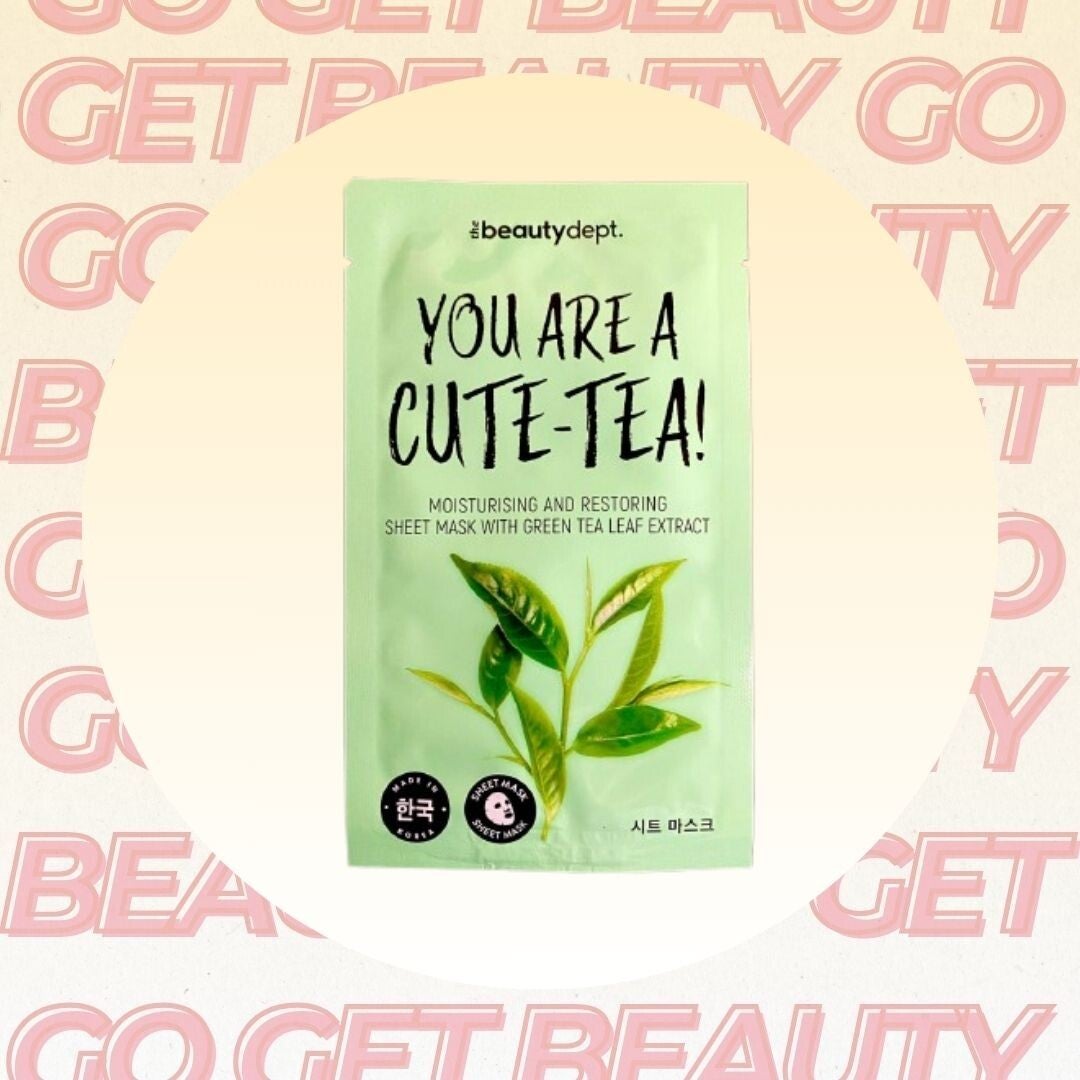 The Beauty Dept – Moisturising and Restoring Green Tea Sheet Mask (20ml)