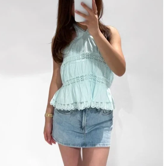 Polly top ★ aqua