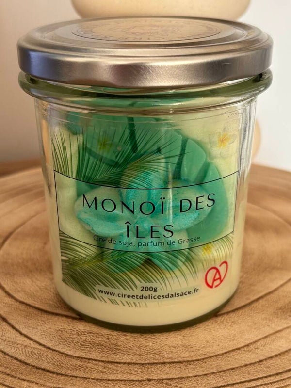 Bougie Gourmande Monoï des Îles
