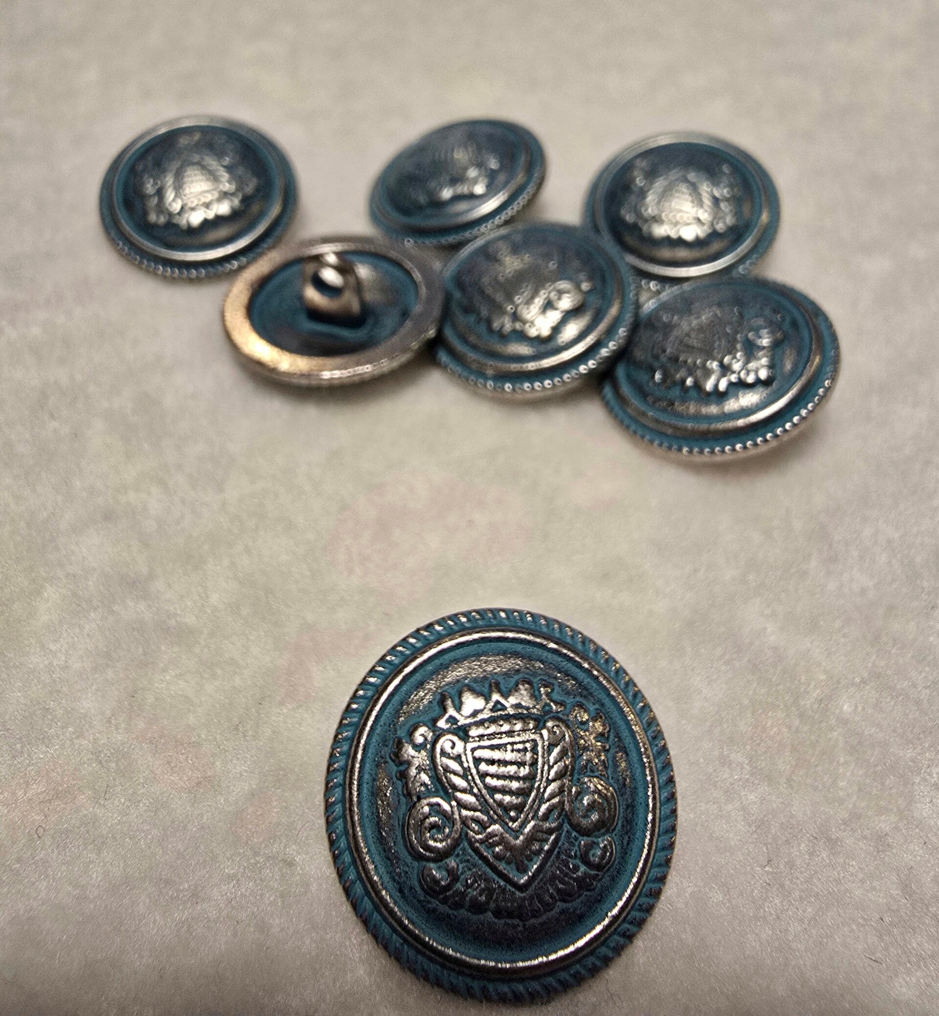 Metalen blazer knopen