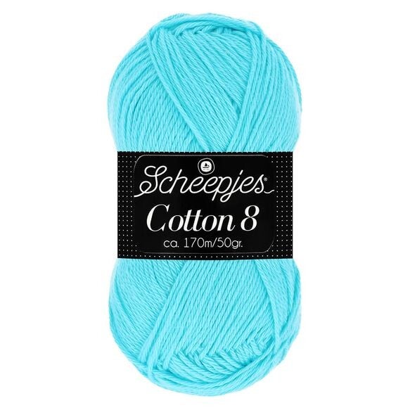 Scheepjes Cotton 8 1x50gram 622>Blauw