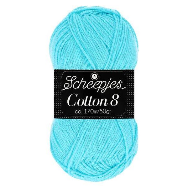 Scheepjes Cotton 8 1x50gram 622>Blauw