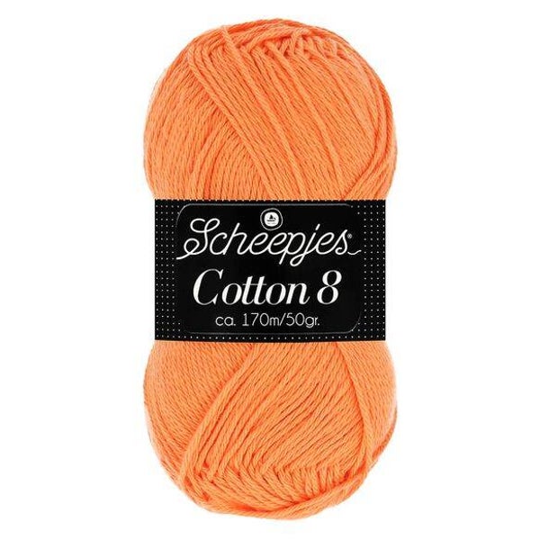 Scheepjes Cotton 8 1x50gram 639=>Oranje
