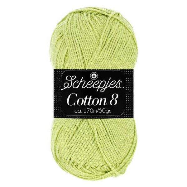 Scheepjes Cotton 8 1x50gram 642 =>groen