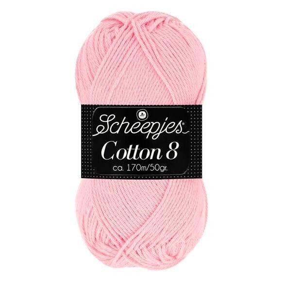 Scheepjes Cotton 8 1x50gram 654=>Roze