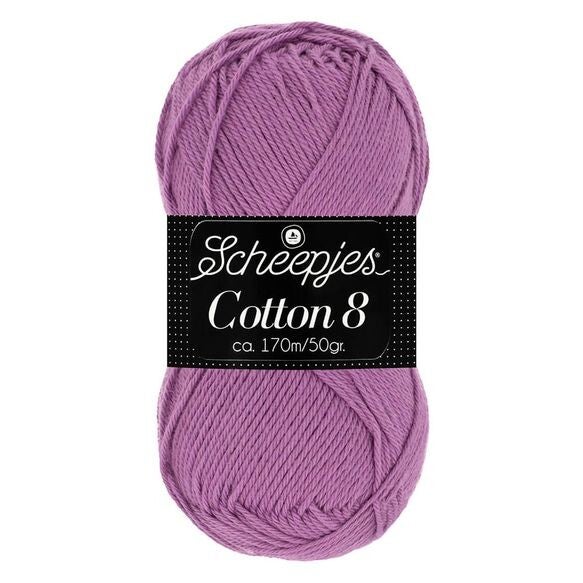 Scheepjes Cotton 8 1x50gram 726=>Paars