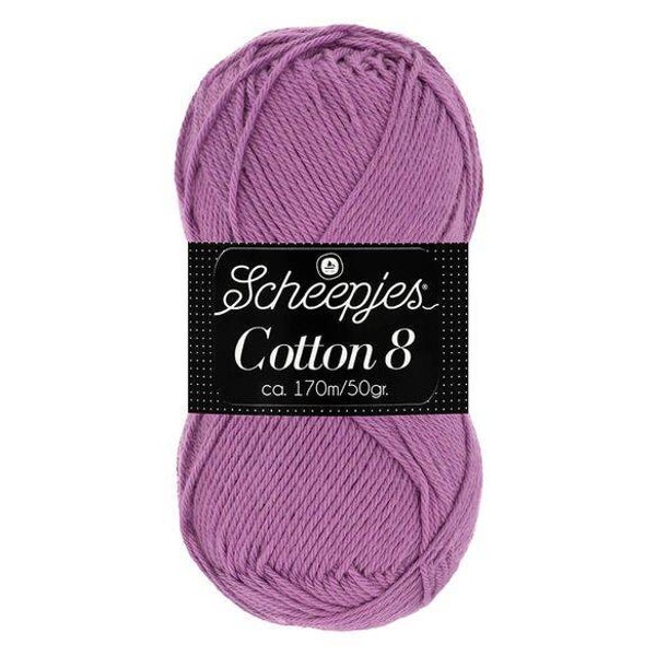 Scheepjes Cotton 8 1x50gram 726=>Paars