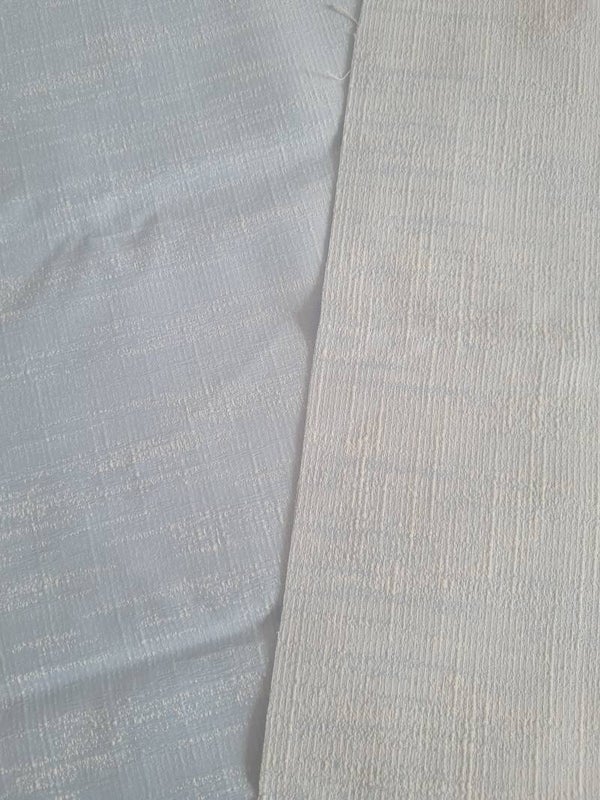 Gordijnstof coupon gemêleerd hemelsblauw