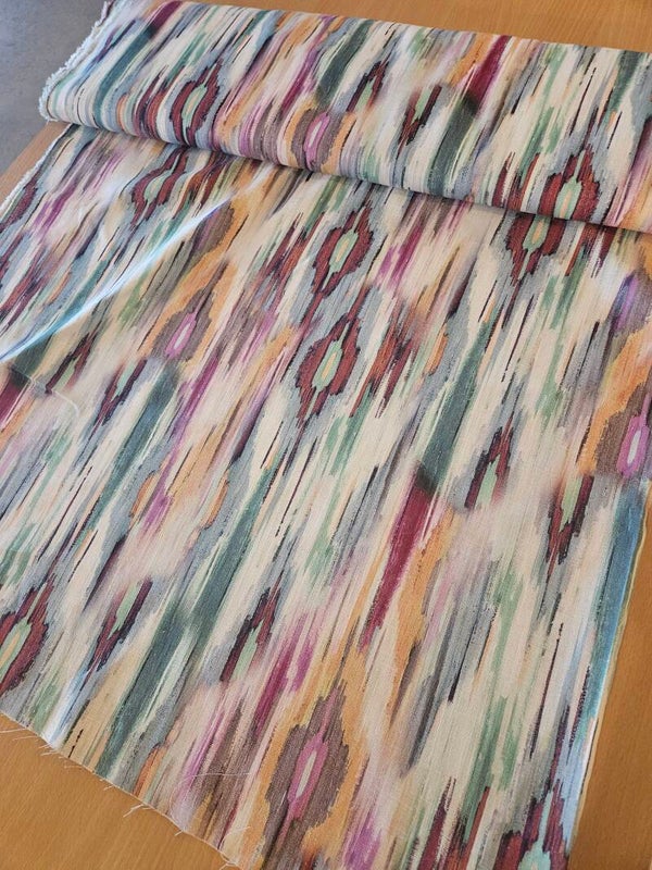 Viscose Linnen digitaal streep