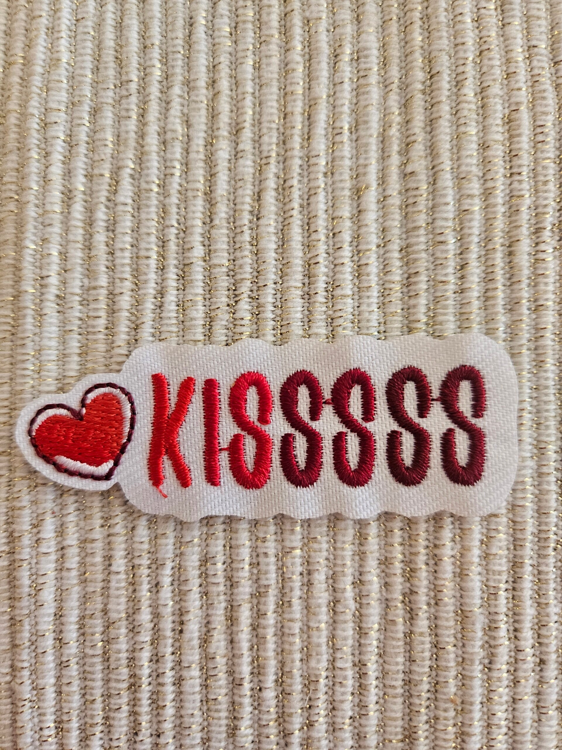 Kisssss naai applicatie/ patches