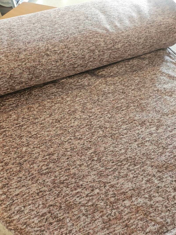 Gebreide fleece oud roze