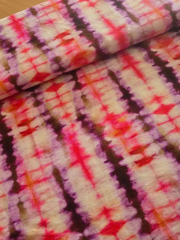 Tricot Viscose Tydye pink