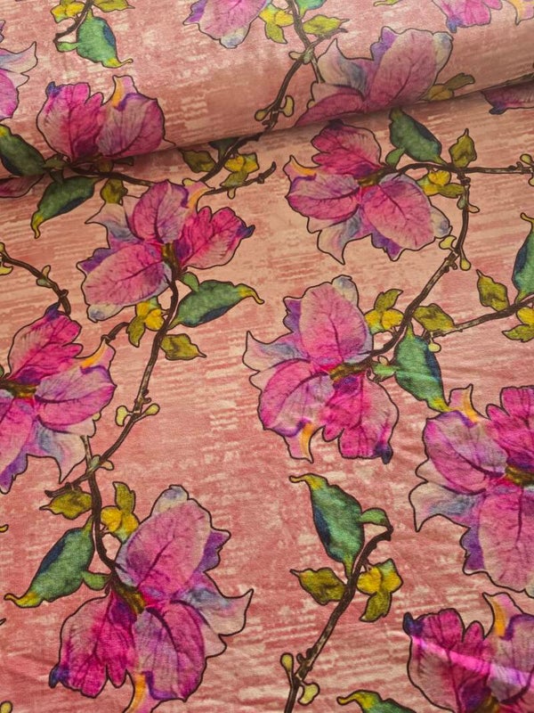 Tricot Viscose Rose bloesem