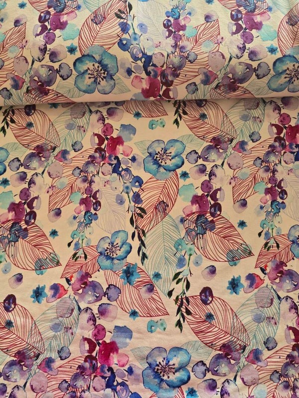 Tricot Viscose Vintage Blossom