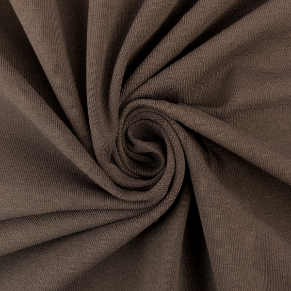 Tricot uni mokka bruin