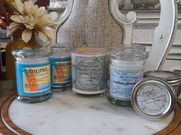 Hand Poured Coconut Apricot Wax Candles