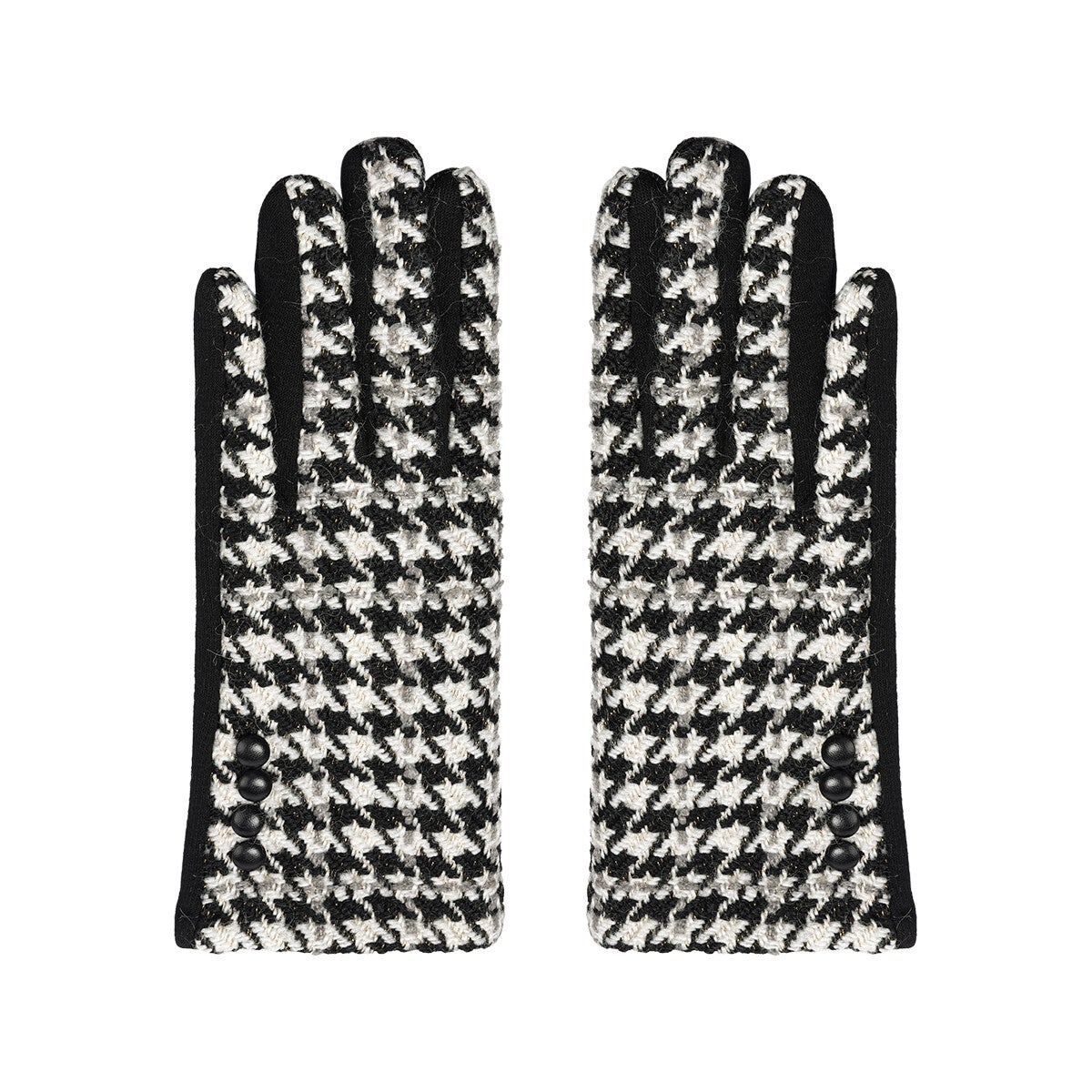 Handschoenen Zwart Wit Goud