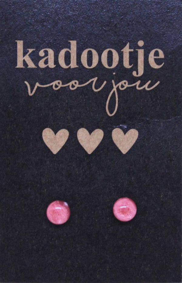 Oorbellen op kaartje Kadootje voor jou!