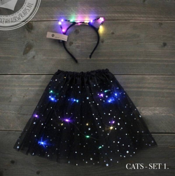 Tutu & Cats Diadeem Led Verlichting Black Multi Color