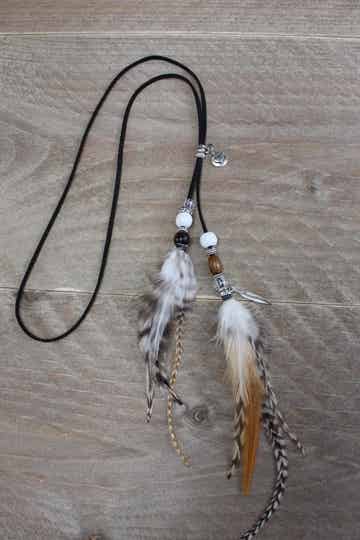 Ibiza Hoofdband zwart/wit