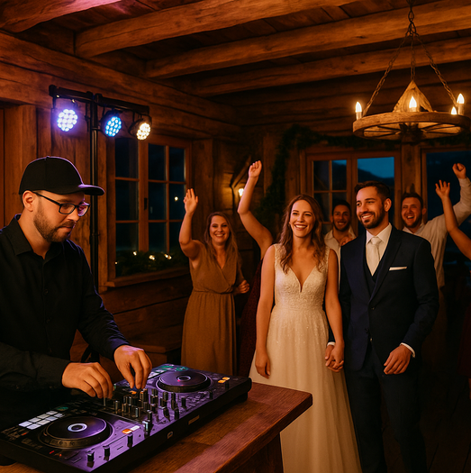 Hochzeit Berghütte mit DJ