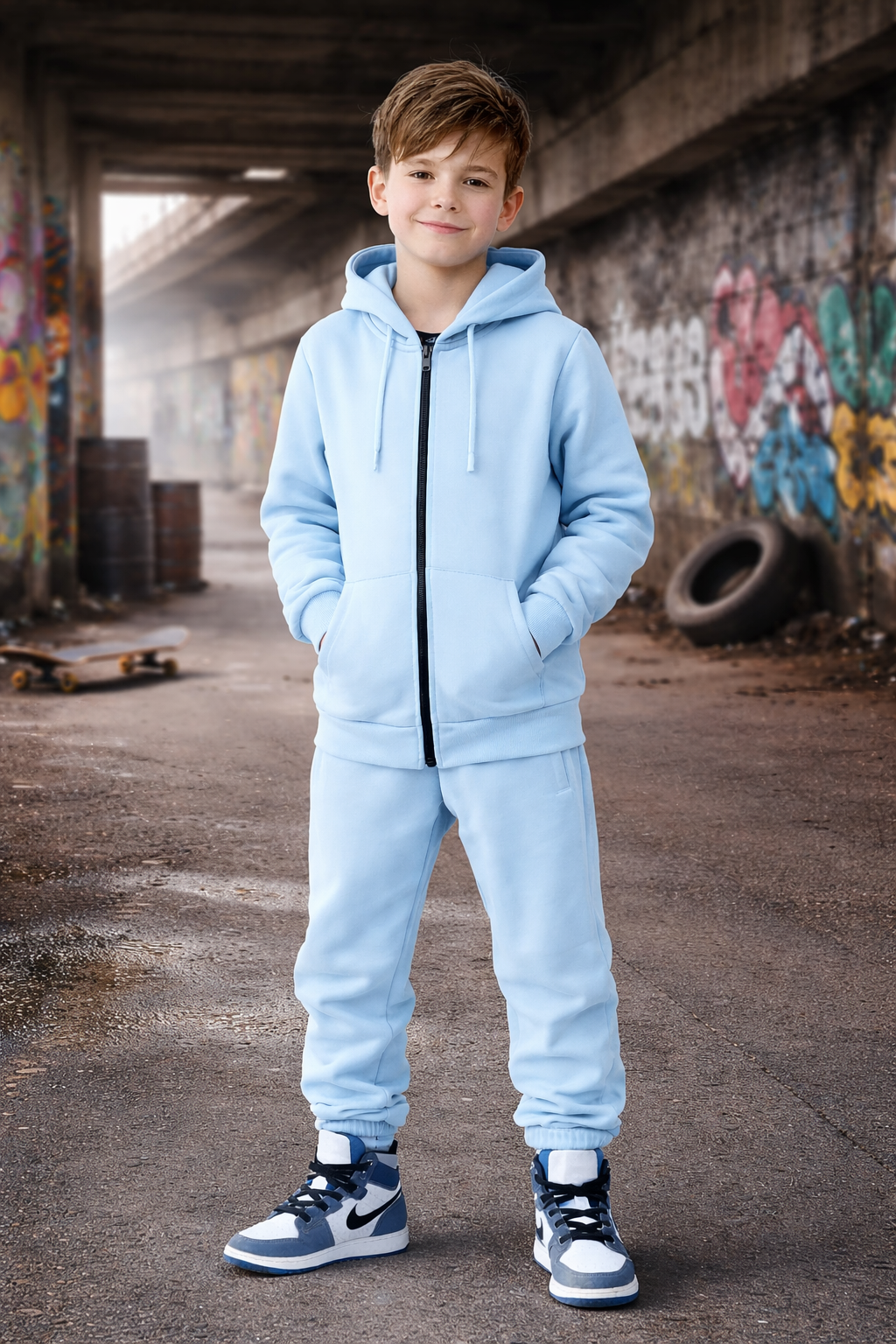 Light Blue Street Tracksuit