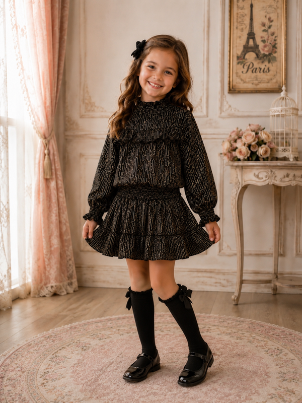 Blouse set Black/Gold