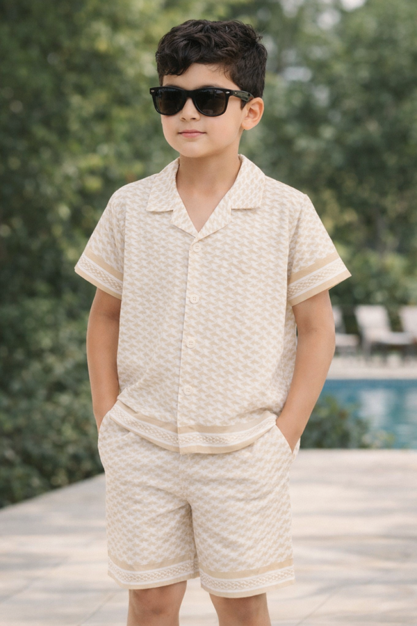 Zandkleurige Comfort Set Junior