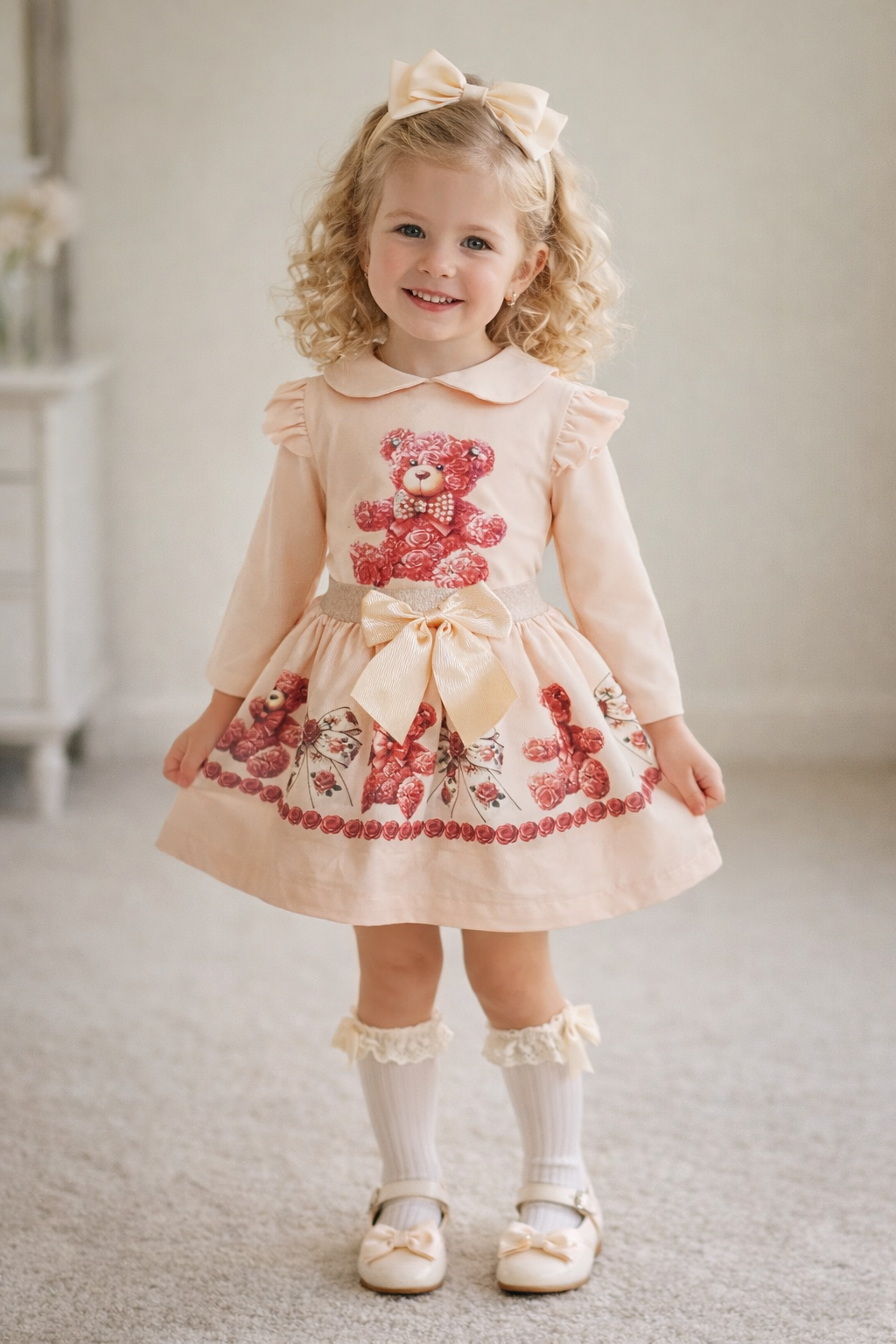 Peach Teddy Dreams Jurkje