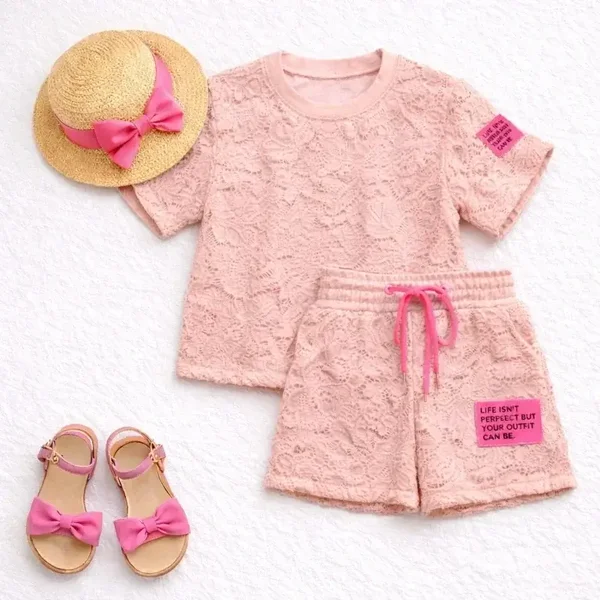 Lace perfect set/Roze