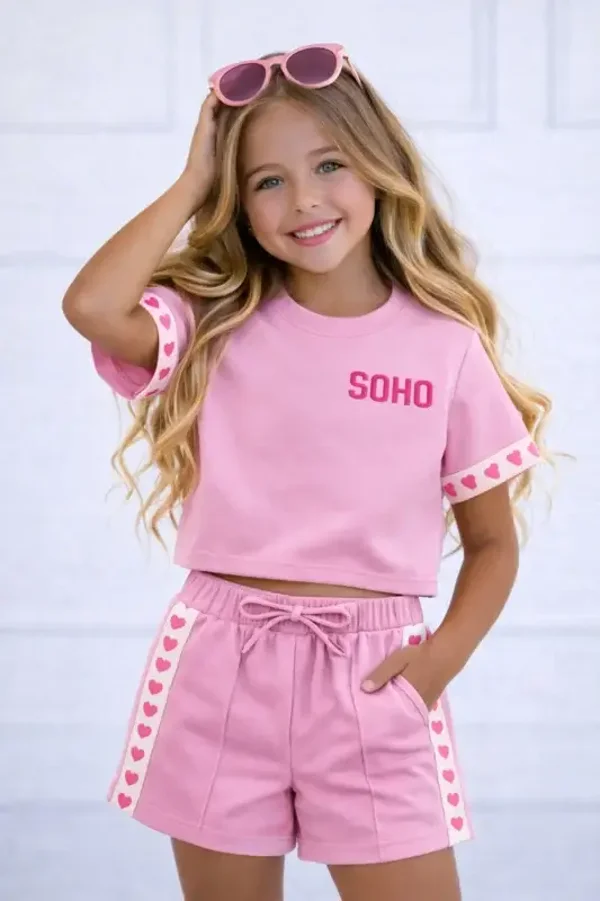 Soho heart set | 2 kleuren Roze & Mintgroen