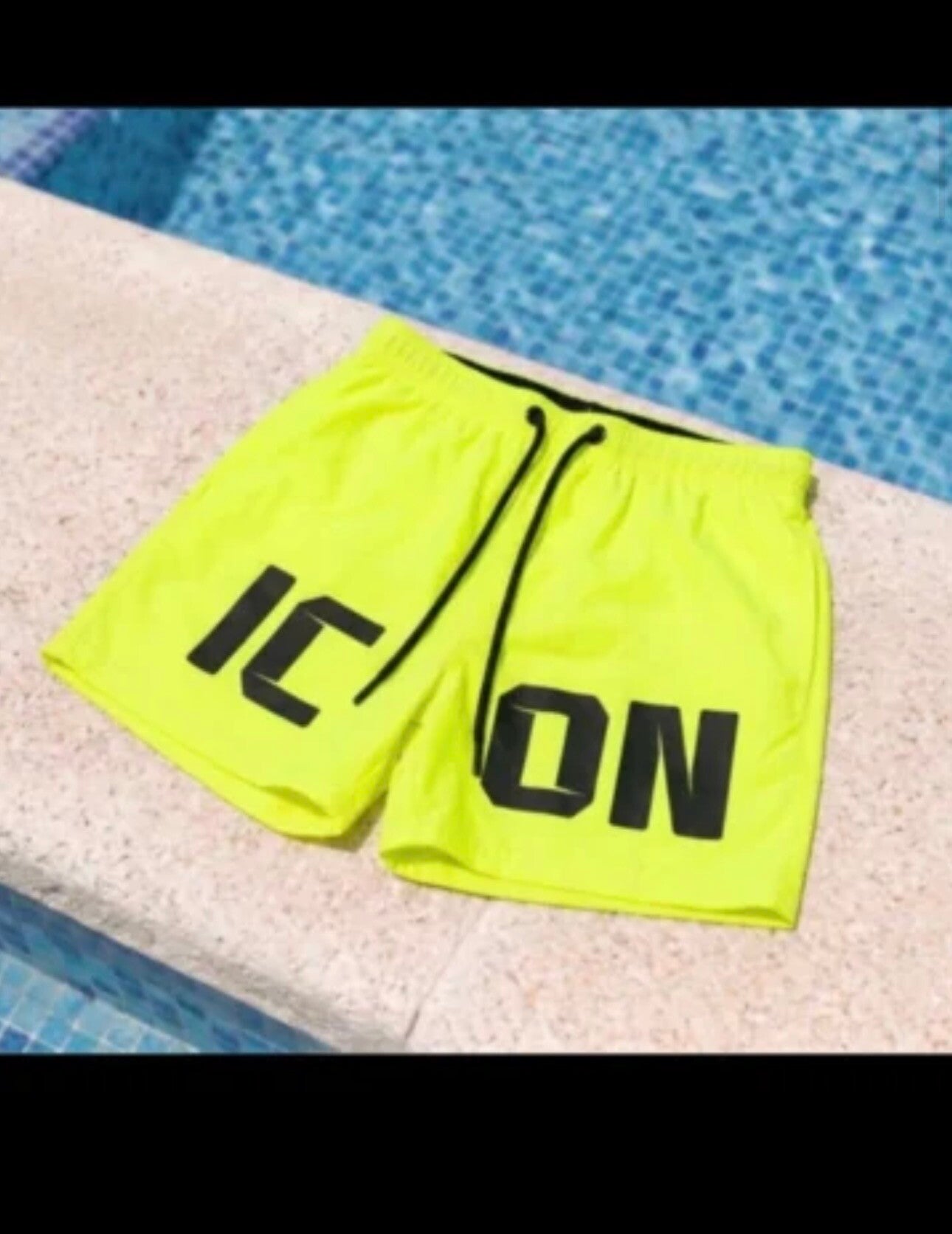 Icon swimshort / Neon Geel