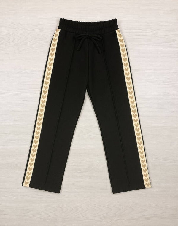 Golden Heart Jogger – Black